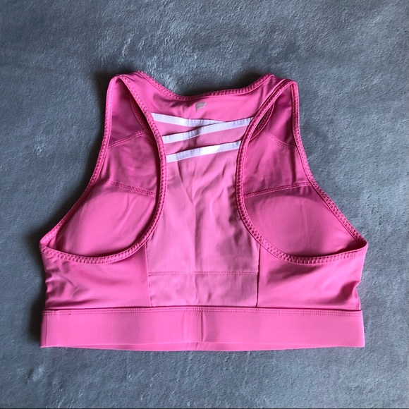 FABLETICS Trinity High Impact Sports Bra in Pink Rouge - Picture 4 of 11